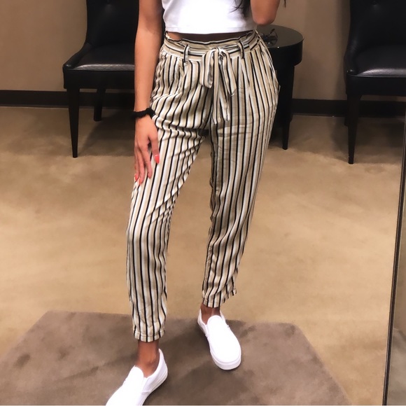 Revamped Pants - Lightweight striped pants
